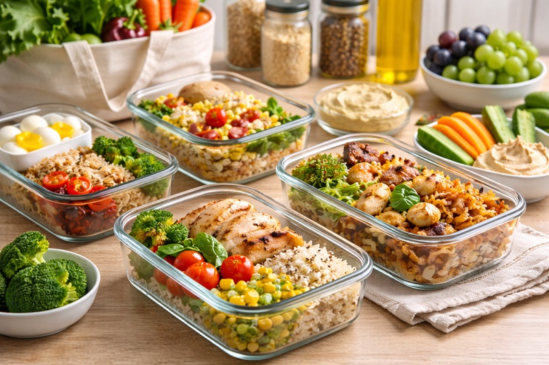 planowanie posiłków na 3 dni w formie domowego meal prep